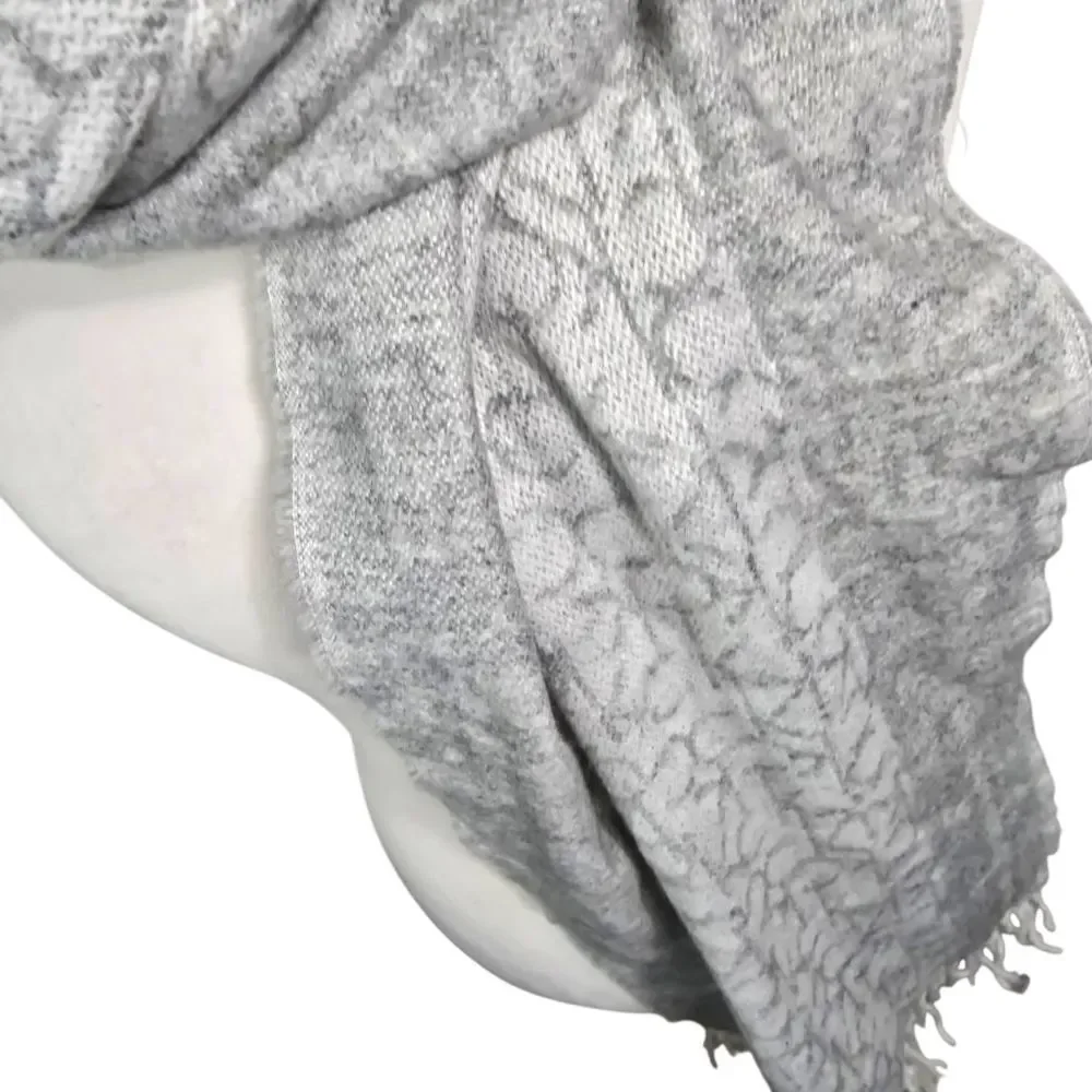 Calvin Klein Light Gray Textured Scarf